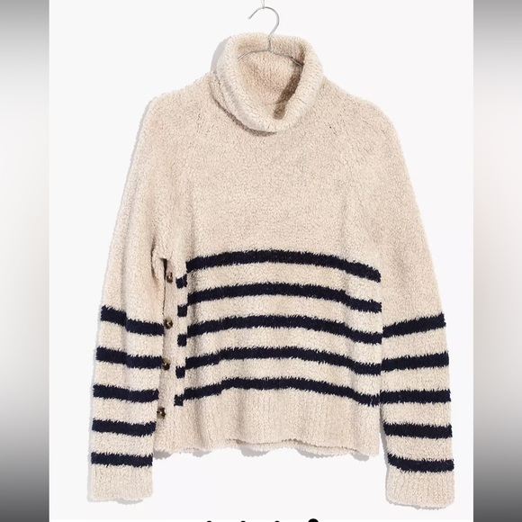 Madewell Mariner Striped Turtleneck Sweater - Picture 4 of 11